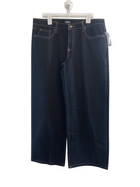 wild fable Men's Dark Indigo Relaxed Wide-Leg Jeans